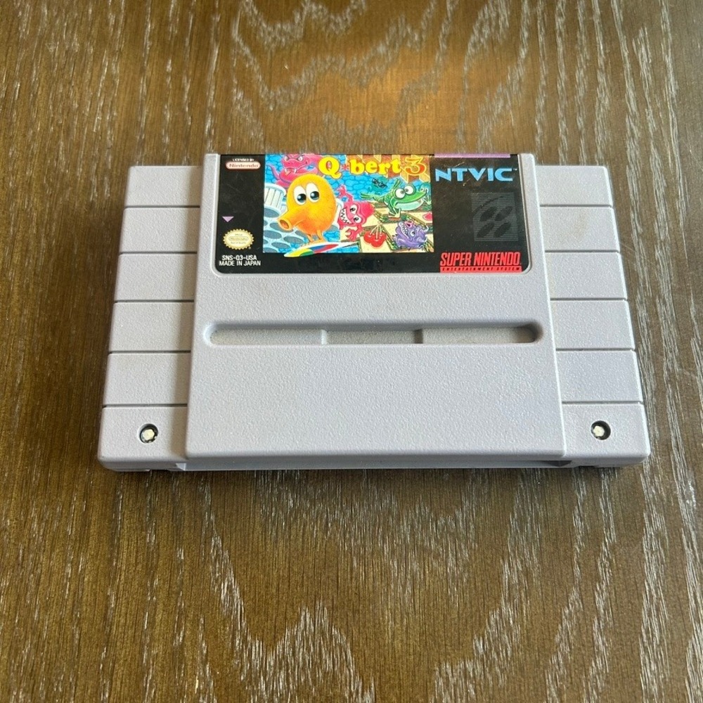 Q*bert 3 Super Nintendo SNES Video Game Cartridge NTSC NTVIC SNS-Q3-USA